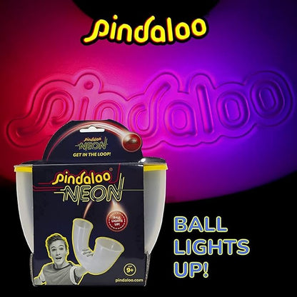 pindaloo Original Led Light Neon Skill Game with 2 Balls- Gifts for Kids and Adults Indoor &