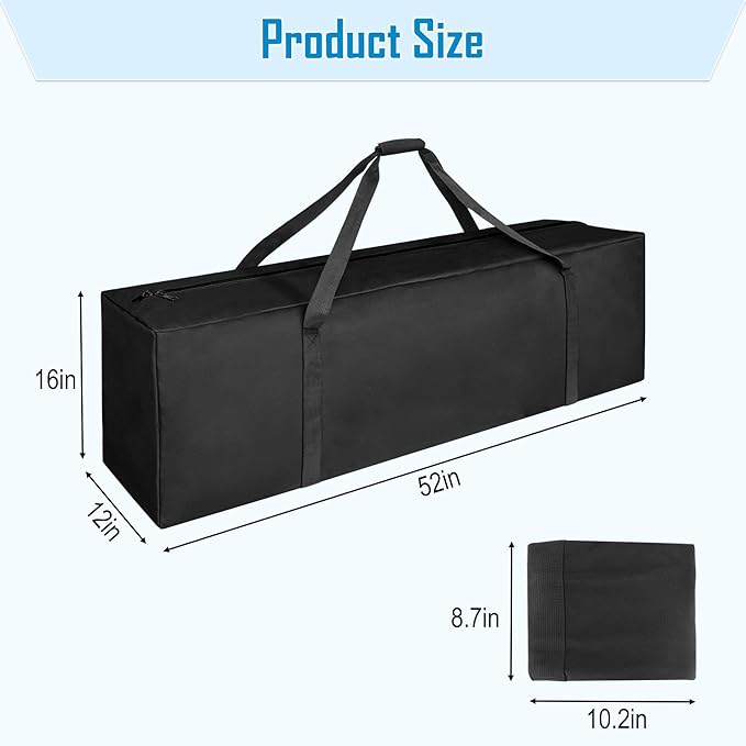 Sports Duffle Bag 52IN Extra Large Travel Duffel Luggage Bag with Upgrade 2-way Lockable Zippers