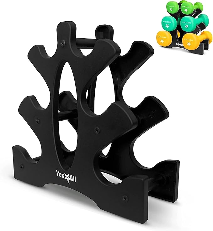 Yes4All Neoprene Coated Dumbbell Hand Weight Sets of 2 - Multiple Weight Options with 15 Colors
