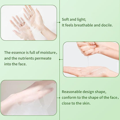 Aloe Vera Face Mask,Hydrating Face Masks Skincare For Dry, Oily,Sensitive Skin,Aloe Facial Skincare