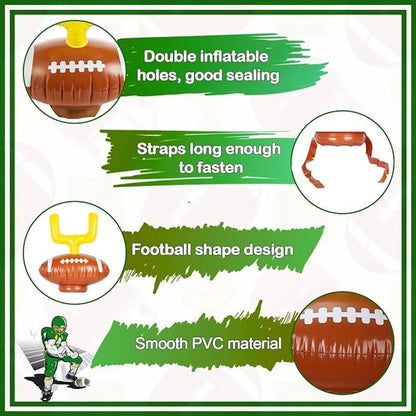 2 Set Inflatable Football Post Ring Toss, Goal Post Ring Game, Football Goal Post for Kids, Family