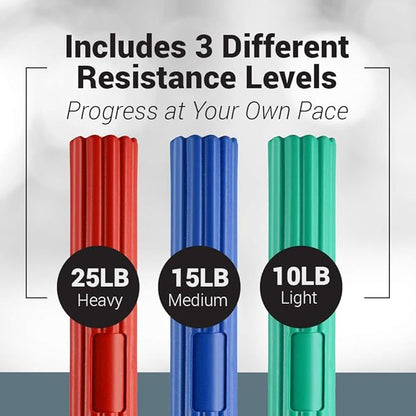 Logest Twist Hand Exerciser Bars for Physical Therapy - Relieves Tendonitis Pain & Improve Grip