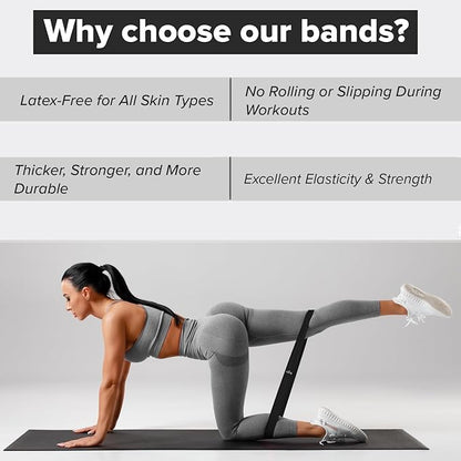 Resistance Bands for Working Out (Set of 5) – Elastic Bands for Exercise & Physical Therapy – Loop
