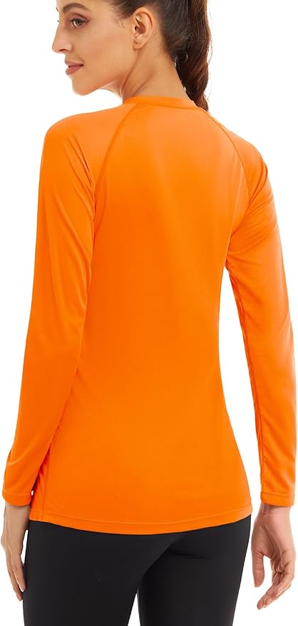 MAGCOMSEN Women's 2 Pack Long Sleeve Shirts UPF 50+ Sun Protection Quick Dry Swim Shirt for Rash
