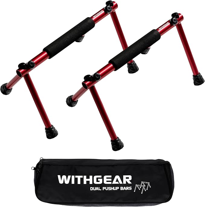 Push Up Bar ??Folding Dip Bar for Home Workout, Lightweight & Portable Strength Training Equipment