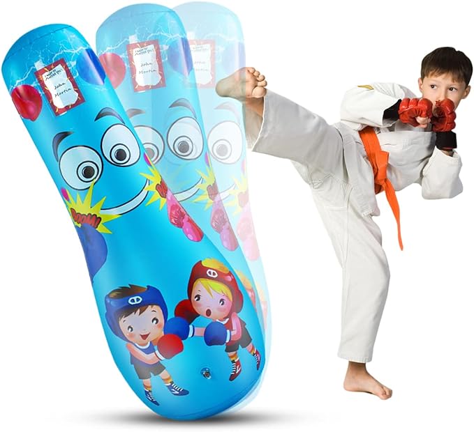 Punching Bag for Kids, Free Standing Boxing Bag for Bounce Back Focus Punching Bag for Practicing