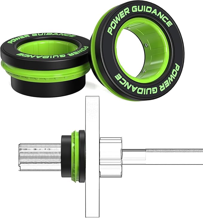 POWER GUIDANCE 50mm Barbell Clamps Barbell Collars, Quick Release Weight Olympic Barbell Clips for