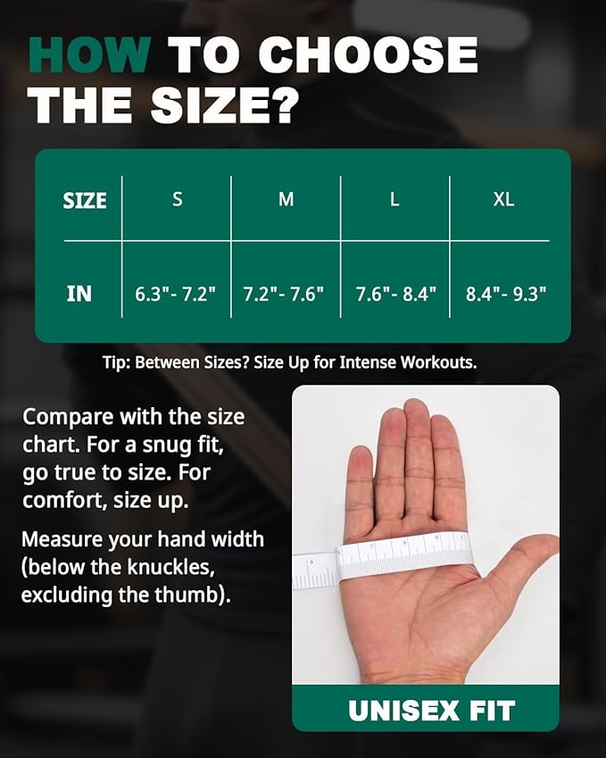 Trideer Workout Gloves for Men, Weight Lifting Gloves with Wrist Wrap Support, Full Palm Protection