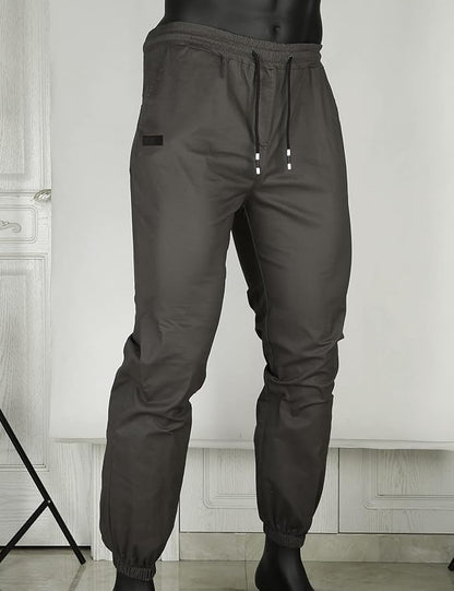 Men Joggers Chino Cargo Pants Hiking Outdoor Recreation Pants Twill Fitness Track Jogging Pants
