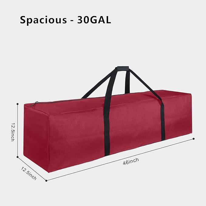TOPDesign 46 Inch Extra Large Zippered Duffel Bag for Travel Camping Sports Equipment Storage