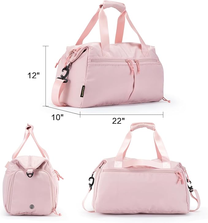Weekender Duffel Bag with Shoe Compartment And Wet Pocket-Luggage Everyday Overnight Bag for Men