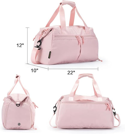 Weekender Duffel Bag with Shoe Compartment And Wet Pocket-Luggage Everyday Overnight Bag for Men