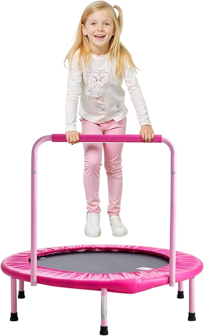 VEVOR 3FT Trampoline 36" Indoor/Outdoor for Toddlers, Foldable Mini Baby With Foam Handle