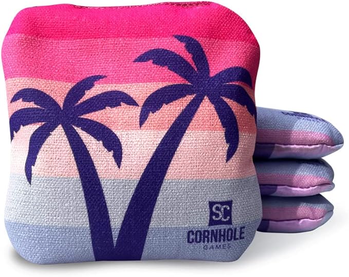 Professional Dual Sided Cornhole Bags- 16 oz 6x6 w/Premium Resin Fill - Official Tournament
