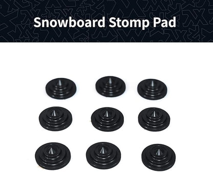 XCMAN 4 Layer-Cone Studs Dia 7.87 Inch Aluminum Snowboard Stomp Pad - 9pcs