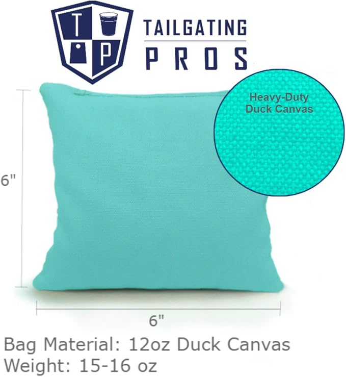 Tailgating Pros Cornhole Boards - 4'x2' Lightweight Cornhole Game- Includes Carrying Case, Set of 8