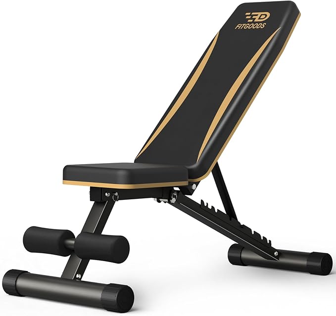 Adjustable Weight Bench - Heavy-Duty Foldable Workout Bench for Home Gym, 660 LBS Capacity, Incline