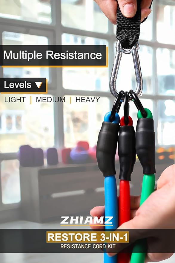 Resistance Bands with Handles, Single Resistance Bands, Exercise Bands with Handles, for Resistance