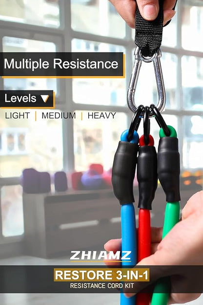 Resistance Bands with Handles, Single Resistance Bands, Exercise Bands with Handles, for Resistance
