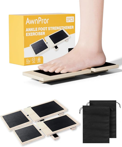 Sidekick Ankle Board,2PCS Blackboard Foot Trainer Single-Leg Balance Board Ankle Strengthener Foot