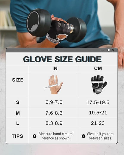 VINSGUIR Workout Gloves for Women and Men, Breathable Weight Lifting Gloves for Gym Exercise