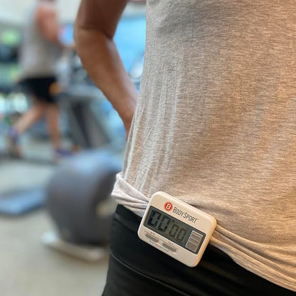 Body Sport Digital Timer Stopwatch for Fitness & Exercise Routines - Easy to Use, Battery Operated