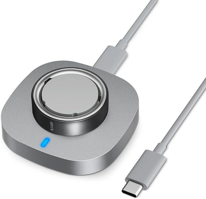 Compatible with Oura Ring Gen 4 Charger Size 15, Fast Charging Dock with USB-C Cable
