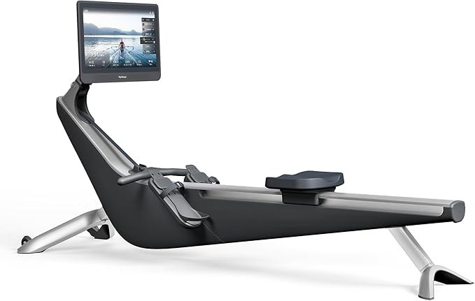 Hydrow Origin Rowing Machine with Immersive 22" HD Rotating Screen - Stows Upright | Live and