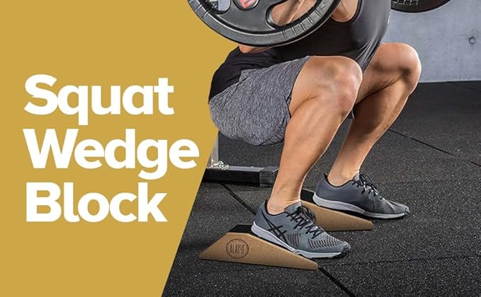 Squat Wedge Blocks (Set of 2) ??Non-Slip Slant Boards for Lower Body Workouts, Ankle and Calf