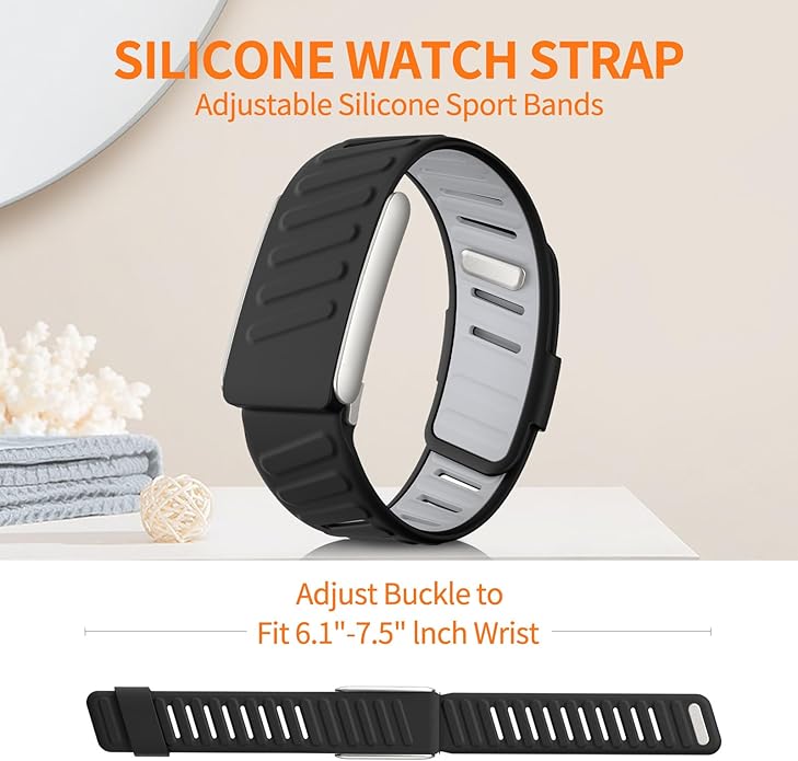 Sport Bicep Band Compatible with WHOOP 5.0 One and Peak, Soft Adjustable Silicone Waterproof