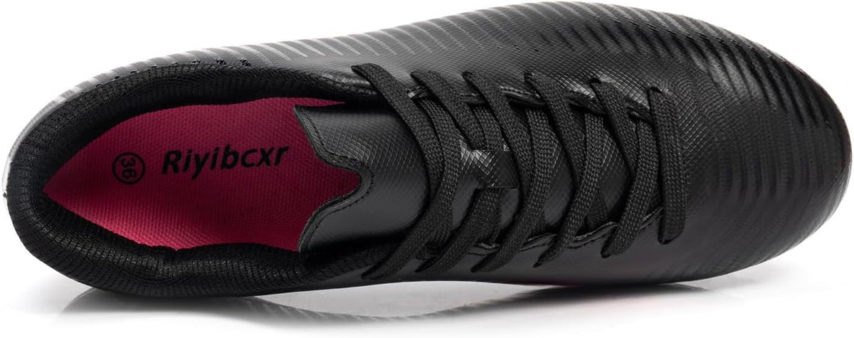 Women Soccer Cleats Lace-Up Turf Football Shoes Indoor Outdoor Low-Top Fustal Soccer Training