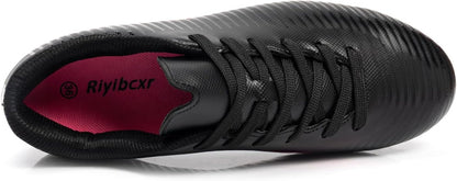 Women Soccer Cleats Lace-Up Turf Football Shoes Indoor Outdoor Low-Top Fustal Soccer Training