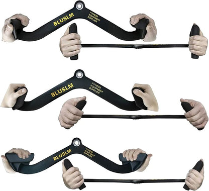 LAT Pull Down Bar for Cable Machine, LAT Pulldown Attachments T Bar V Bar Cable Attachment, Back