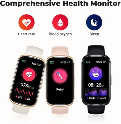 Fitness Tracker Smart Watch, 1.47" Full Touch Health Tracker with 24/7 Heart Rate & Blood Oxygen