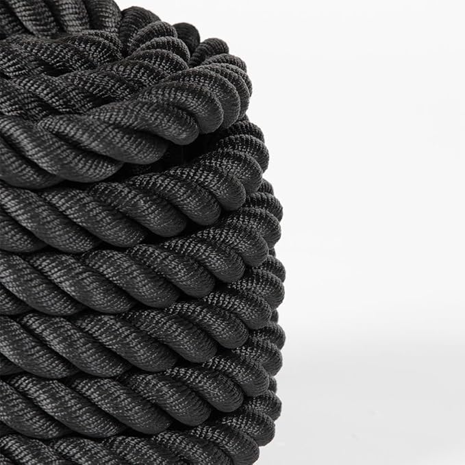 Titan Fitness Battle Rope 50ft x 2in, Poly Dacron Heavy Rope for Home Gym Conditioning Workouts