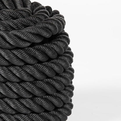 Titan Fitness Battle Rope 50ft x 2in, Poly Dacron Heavy Rope for Home Gym Conditioning Workouts