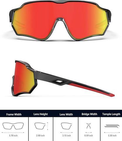 BEACOOL Polarized Running Sunglasses for Men Women UV400 Protection TR90 Sport Sunglasses for