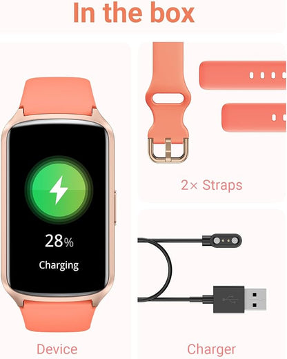 Health Fitness Tracker with 24/7 Heart Rate, Blood Oxygen, Blood Pressure, Sleep Tracker, 5ATM