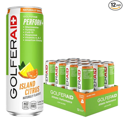 GOLFERAID Performance Blend, Up Your Golf Game, No Caffeine, Glucosamine, Turmeric, MSM, CoQ10
