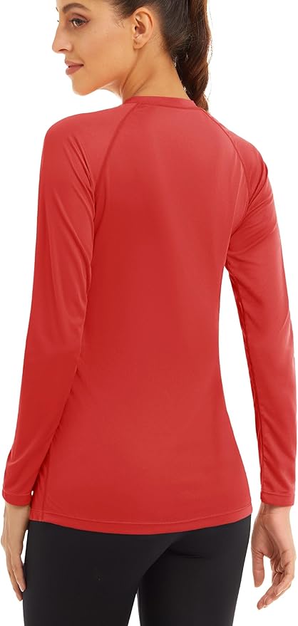MAGCOMSEN Women's 2 Pack Long Sleeve Shirts UPF 50+ Sun Protection Quick Dry Swim Shirt for Rash
