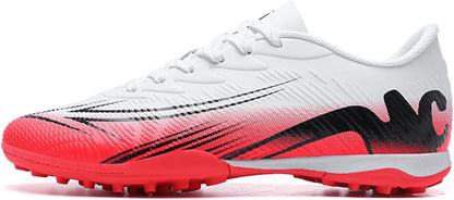Men's High Top Soccer Shoes FG Long Spikes Adult Football Shoes Lightweight Professional Athletic