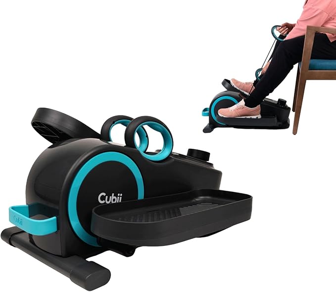 Cubii Total Body - Under Desk Seated Elliptical Pedal Exerciser with Built in Upper Body Resistance