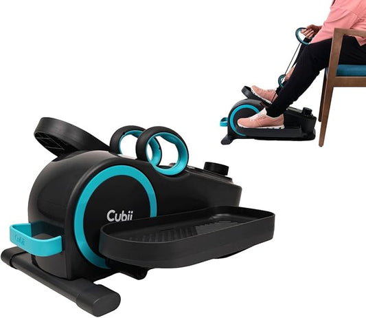 Cubii Total Body - Under Desk Seated Elliptical Pedal Exerciser with Built in Upper Body Resistance
