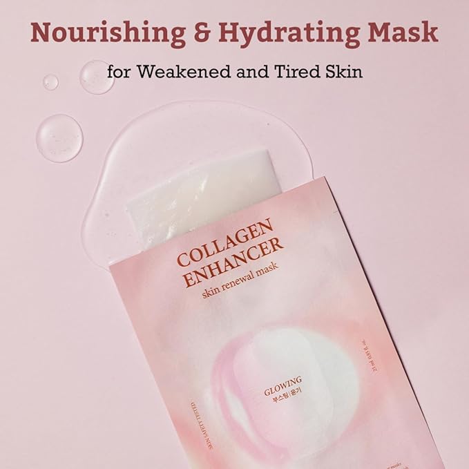 LEADERS Collagen Enhancer Skin Renewal Mask ??Boosts Elasticity, Firmness & Hydration for a Plump