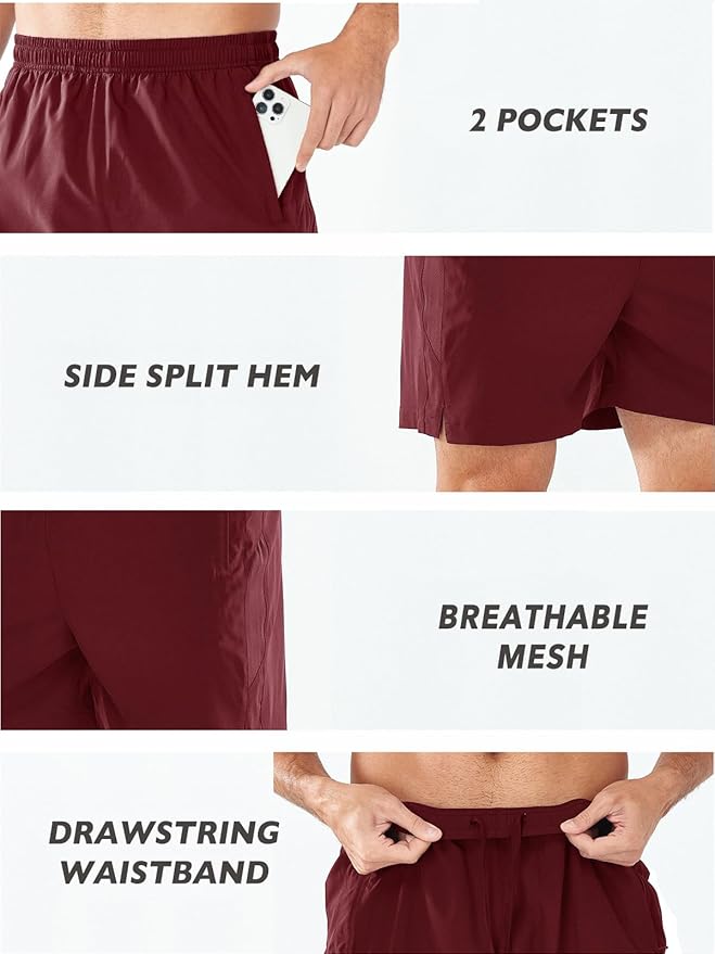 NORTHYARD Men's Running Athletic Shorts 5'' Workout Gym Tennis Short Quick Dry Lightweight Active