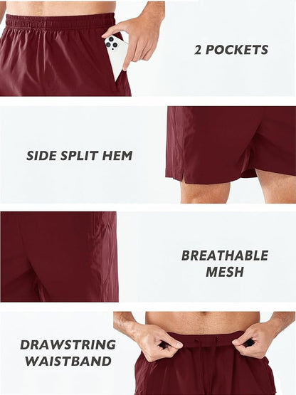 NORTHYARD Men's Running Athletic Shorts 5'' Workout Gym Tennis Short Quick Dry Lightweight Active