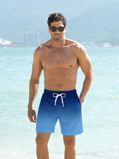 Goodstoworld Mens Swim Trunks with Compression Liner 9'' Inseam Quick Dry Swimsuit Shorts M-3XL