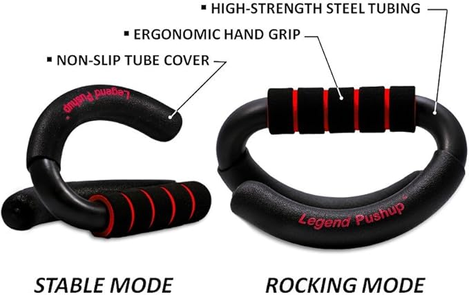 Legend Pushup ??Advanced Push-Up Bars to Eliminate Wrist Pain, Generate More Muscle Growth, Deliver