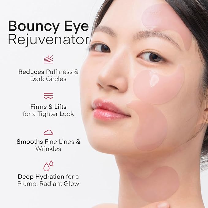 Terez & Honor Collagen Face Mask 4-Pack & Eye Patches 60 Pcs Hydrogel Set - Korean Self Care for