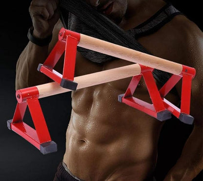 LONGTA Wooden Stretch Stand, Pushup Stands Bars Calisthenics Handstand,Non-Slip Yoga and Gymnastic